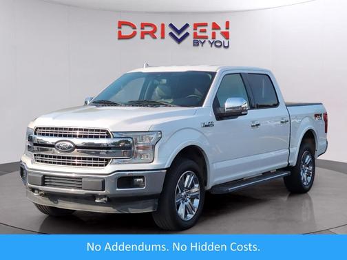 White Platinum Tri-Coat Metallic 2018 Ford F-150 Lariat