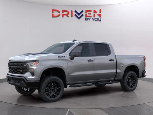 Sterling Gray Metallic 2026 Chevrolet Silverado 1500 Custom Trail Boss