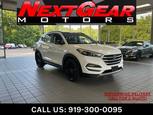 Dazzling White 2017 Hyundai TUCSON Night