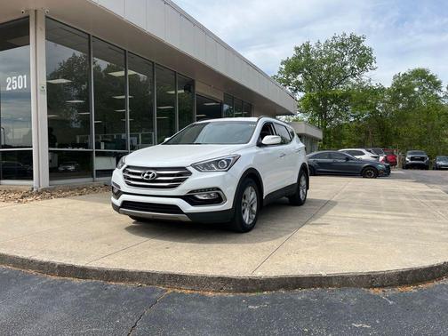 Pearl White 2018 Hyundai Santa Fe Sport 2.0L Turbo