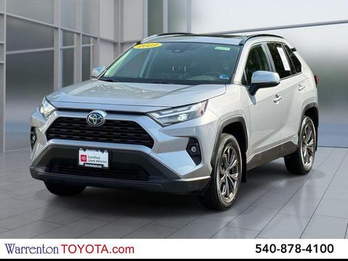 Silver Sky Metallic 2023 Toyota RAV4 Hybrid XLE Premium