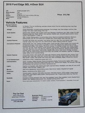 2018 Ford Edge SEL