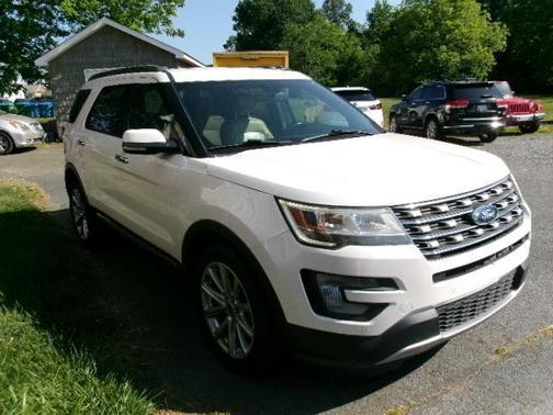 WHITE Platinum Metal 2017 Ford Explorer Limited