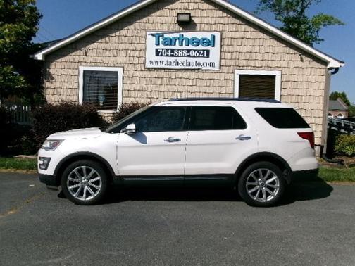 WHITE Platinum Metal 2017 Ford Explorer Limited