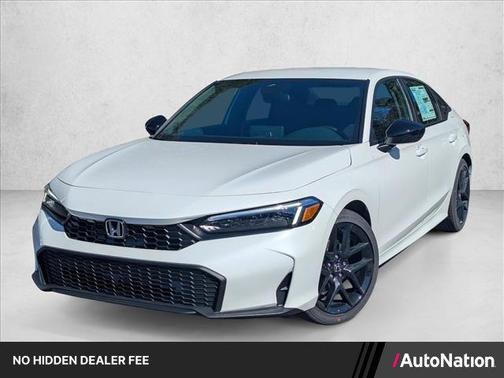 Platinum White Pearl 2026 Honda Civic Sport