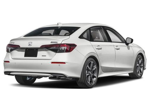 Platinum White Pearl 2026 Honda Civic Hybrid Sport Touring