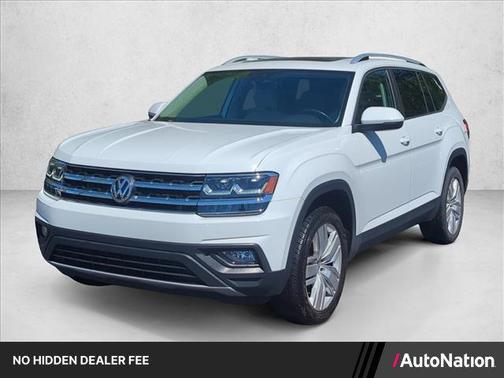 Pure White 2019 Volkswagen Atlas 3.6L SE w/Technology