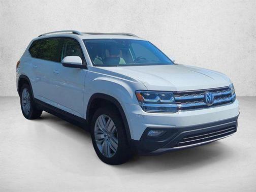 Pure White 2019 Volkswagen Atlas 3.6L SE w/Technology