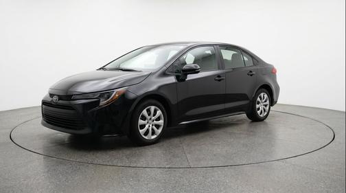 Midnight Black Metallic 2025 Toyota Corolla LE