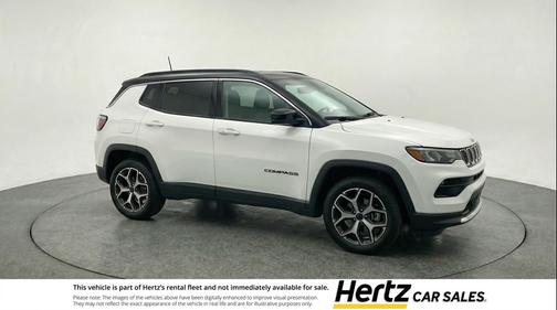 Bright White Clearcoat 2025 Jeep Compass Limited