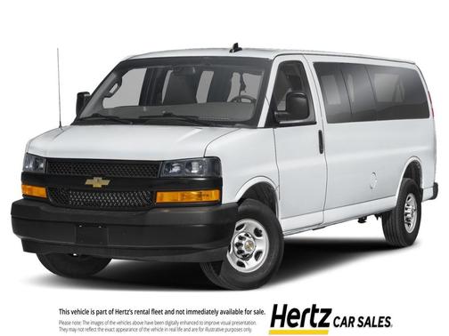 Summit White 2025 Chevrolet Express 3500 RWD 3500 Extended Wheelbase LT