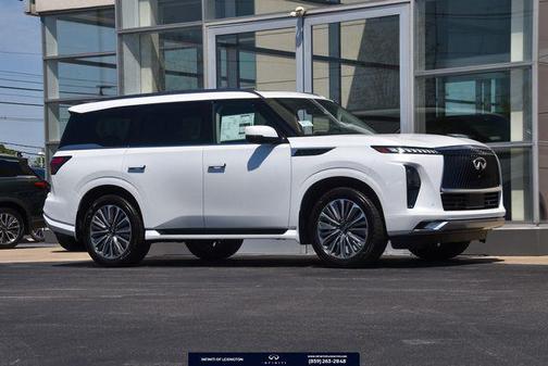 Radiant White 2026 INFINITI QX80 Luxe