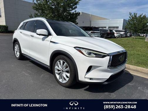 Lunar White 2019 INFINITI QX50 ESSENTIAL