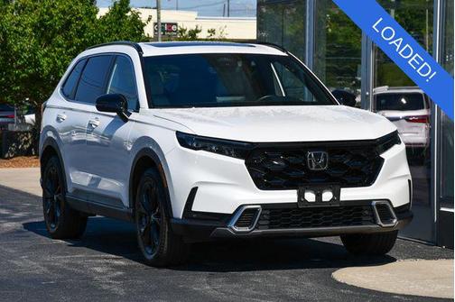 White 2025 Honda CR-V Hybrid Sport Touring AWD