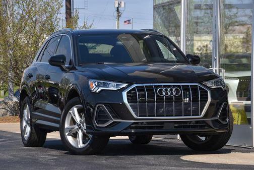 Black Metallic 2022 Audi Q3 45 S line Premium Plus