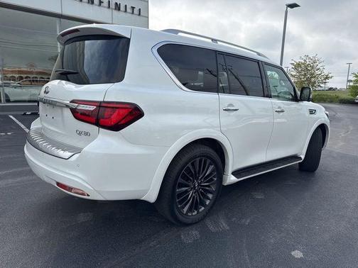 Moonstone White 2024 INFINITI QX80 SENSORY AWD