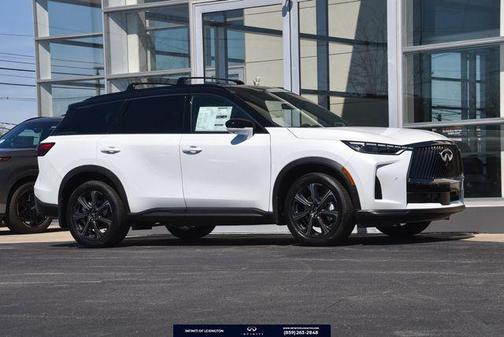 Radiant White/Black Obsidian 2026 INFINITI QX60 AUTOGRAPH