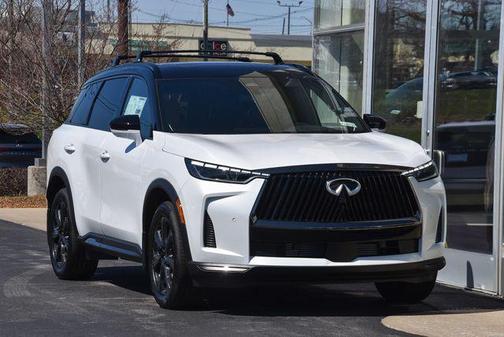 Radiant White/Black Obsidian 2026 INFINITI QX60 AUTOGRAPH