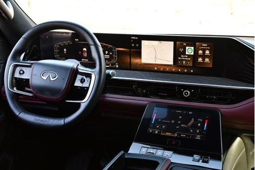 Radiant White/Black Obsidian 2025 INFINITI QX80 AUTOGRAPH AWD