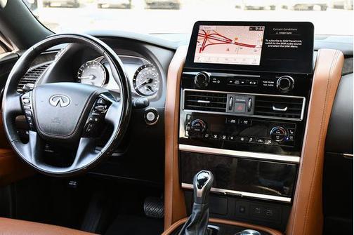 Moonstone White 2024 INFINITI QX80 SENSORY AWD