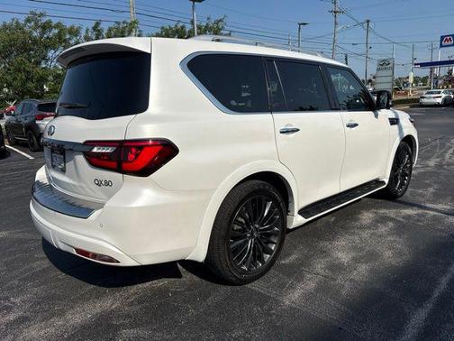 Moonstone White 2021 INFINITI QX80 PREMIUM SELECT AWD