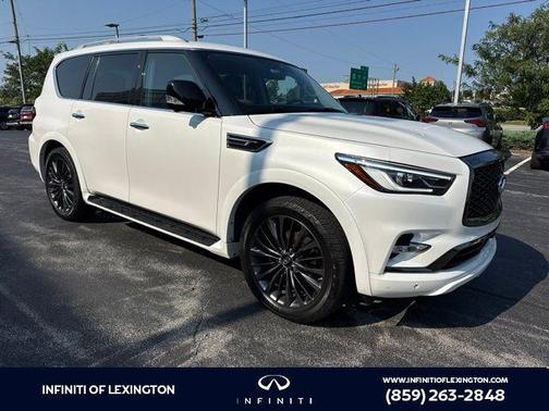 Moonstone White 2021 INFINITI QX80 PREMIUM SELECT AWD