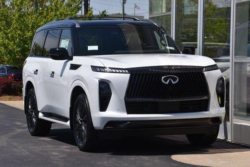 Radiant White/Black Obsidian 2026 INFINITI QX80 AUTOGRAPH AWD