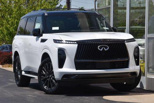 Radiant White/Black Obsidian 2026 INFINITI QX80 AUTOGRAPH AWD