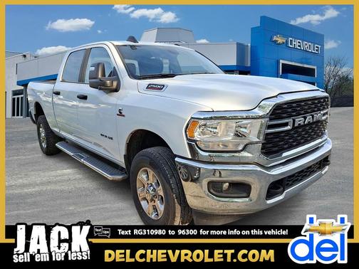 Bright White Clearcoat 2024 RAM 2500 Big Horn Crew Cab 4x4 6'4' Box