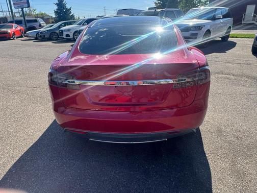 Red Multi-Coat 2014 Tesla Model S Base