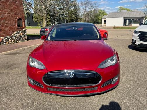 Red Multi-Coat 2014 Tesla Model S Base