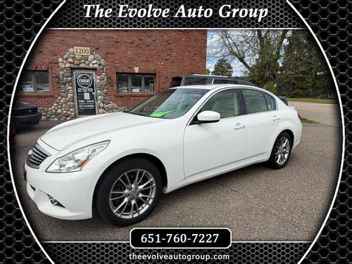 Moonlight White 2013 INFINITI G37x Base