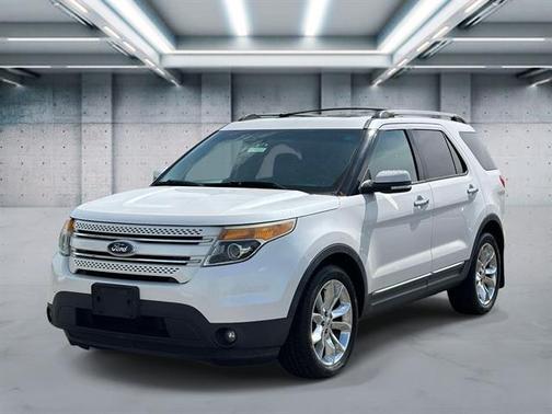 White Platinum Metallic Tri-Coat 2014 Ford Explorer Limited