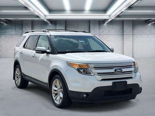 White Platinum Metallic Tri-Coat 2014 Ford Explorer Limited