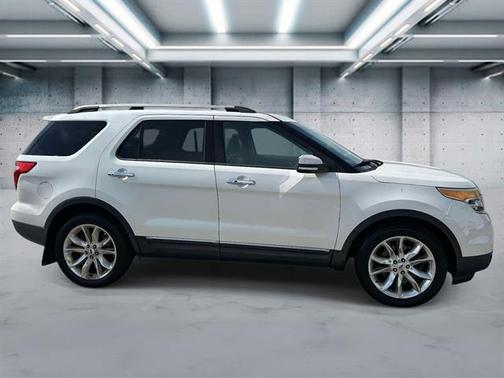 White Platinum Metallic Tri-Coat 2014 Ford Explorer Limited