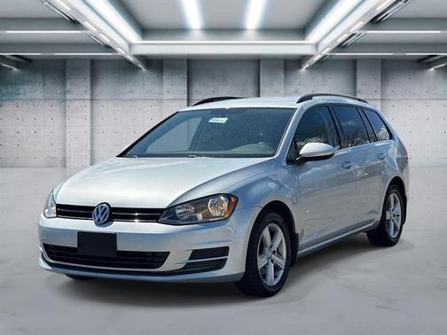 Pure White 2015 Volkswagen Golf SportWagen TDI S 4-Door