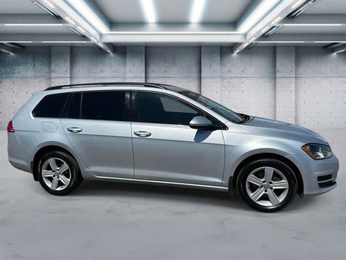 Pure White 2015 Volkswagen Golf SportWagen TDI S 4-Door