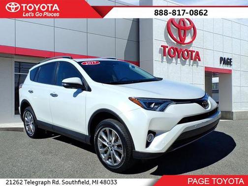 Blizzard Pearl 2017 Toyota RAV4 Limited