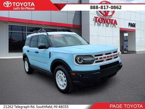 Blue 2023 Ford Bronco Sport Heritage