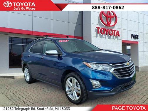 Pacific Blue Metallic 2019 Chevrolet Equinox Premier w/2LZ