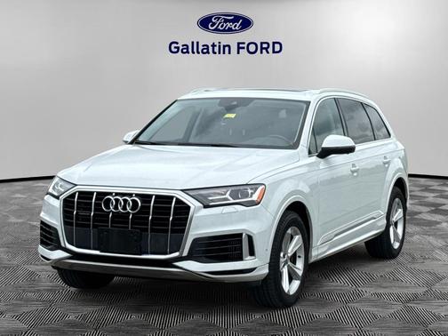 Glacier White Metallic 2021 Audi Q7 55 QUATTRO PREMIUM