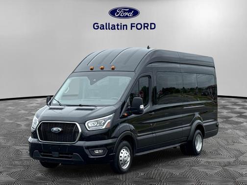AGATE BLACK METALLIC 2023 Ford Transit-350 XLT