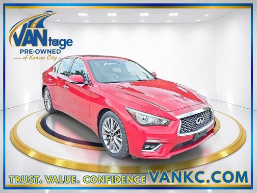 Dynamic Sunstone Red 2022 INFINITI Q50 3.0t LUXE