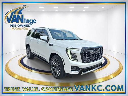 White Frost Tricoat 2025 GMC Yukon Denali Ultimate
