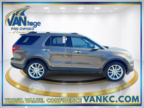 White Platinum Metallic Tri-Coat 2015 Ford Explorer XLT