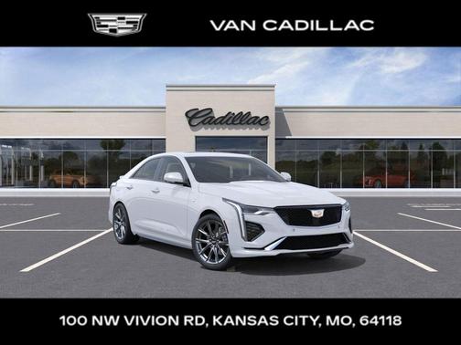 Summit White 2025 Cadillac CT4 Sport RWD
