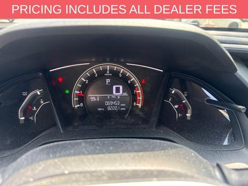 Taffeta White 2018 Honda Civic LX