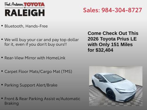 2026 Toyota Prius LE