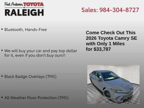 2026 Toyota Camry SE