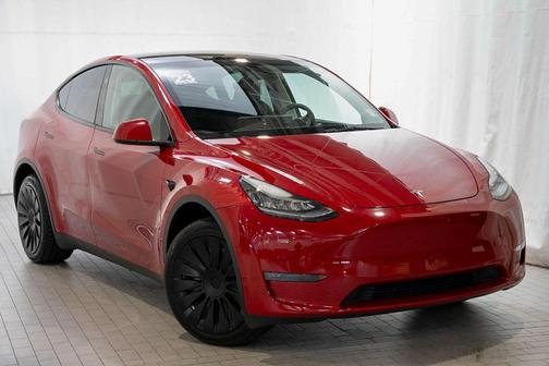 Red Multi-Coat 2023 Tesla Model Y Long Range Dual Motor All-Wheel Drive